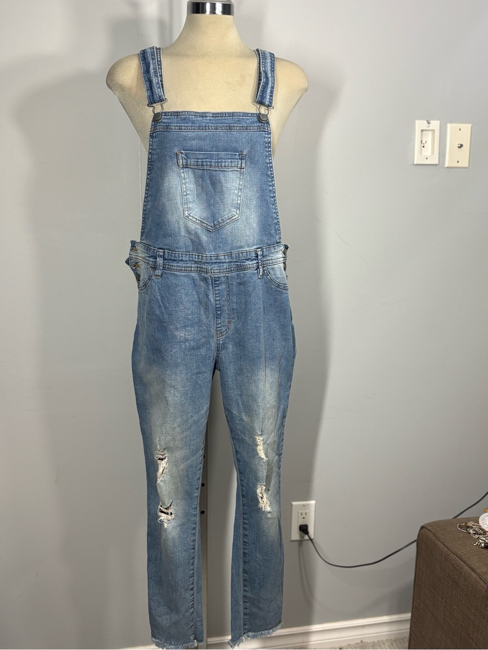 George Light Blue Denim Overalls